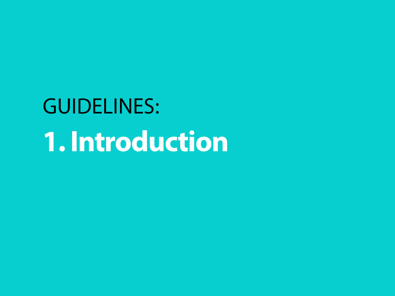 Guidelines: 1. Introduction Guidelines: 1. Introduction