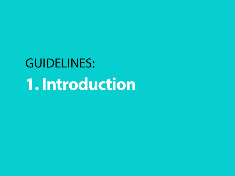 Guidelines: 1. Introduction